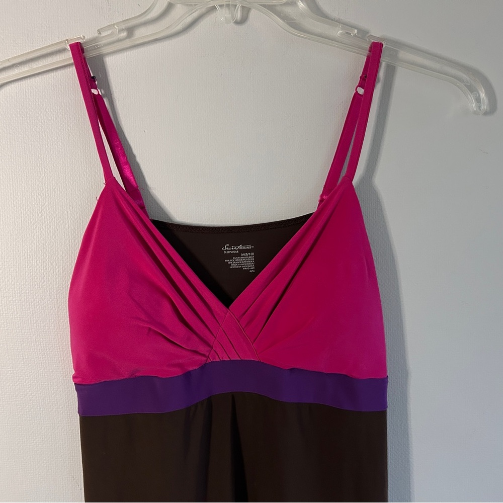 Y2K Babydoll Fitted Layering Cami 2000s Mall Girl Casual Lingerie Tank Top Sz M - Picture 4 of 7